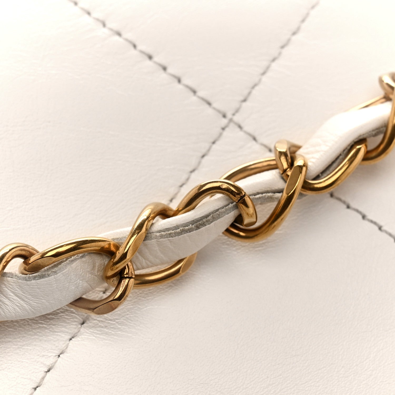 Chanel Shiny Calfskin Quilted Small Chanel 22 White 12 of 12