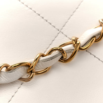 Chanel Shiny Calfskin Quilted Small Chanel 22 White 12 of 12