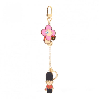 Louis Vuitton Monogram Gaston & Vivienne Best Friend Bag Charm Key Holder Gold 1 of 7
