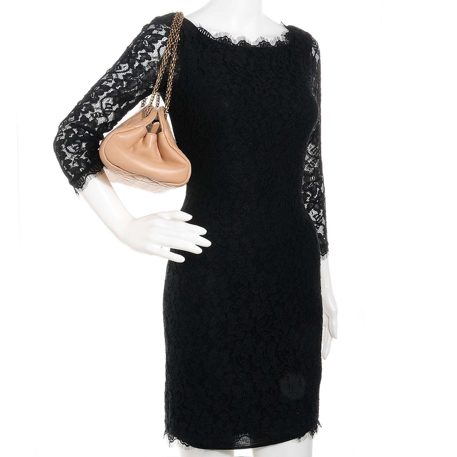 Chanel Lambskin Medium Just Mademoiselle Beige 2 of 7