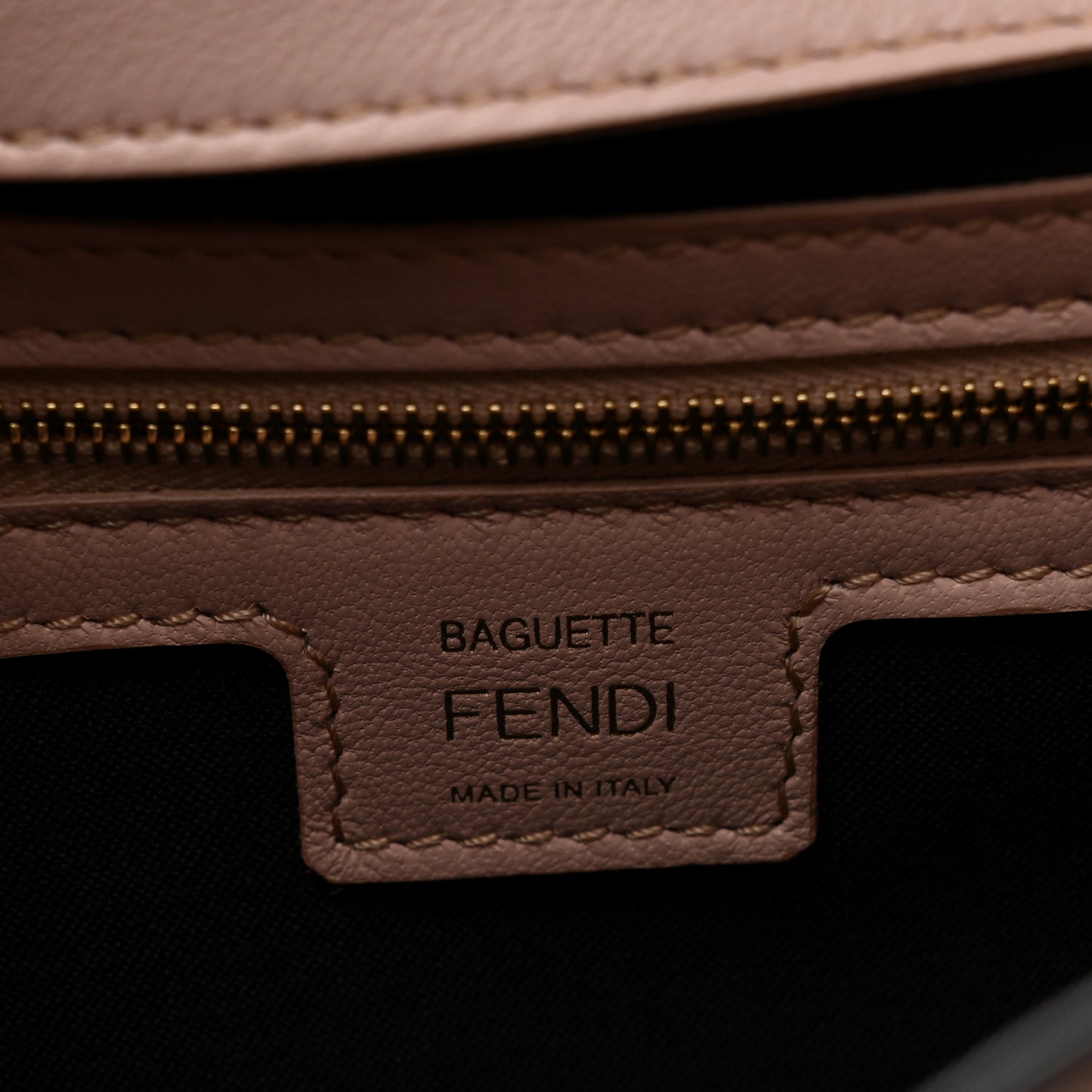 Nappa FF 1974 Embossed Baguette Rosa Quarzo
