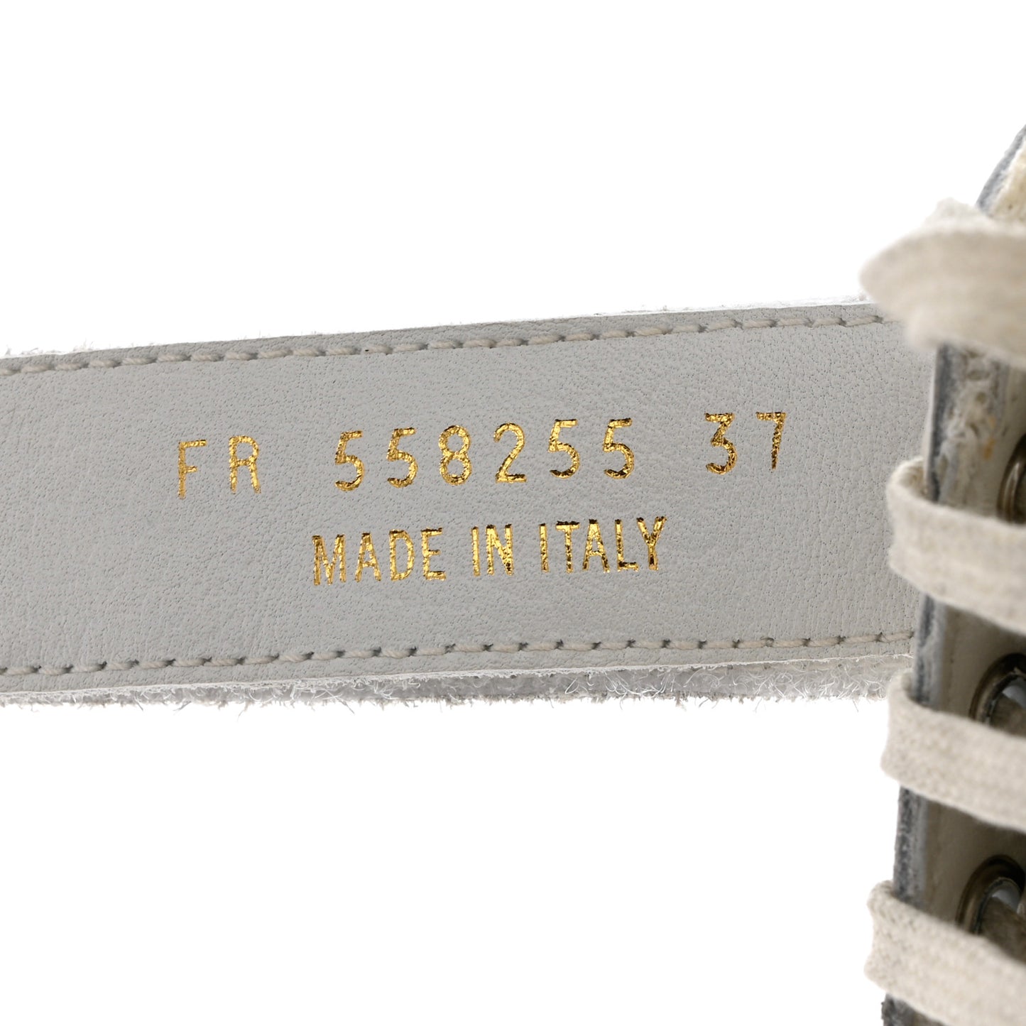 Calfskin Perforated Womens SL24 Sneakers 37 White