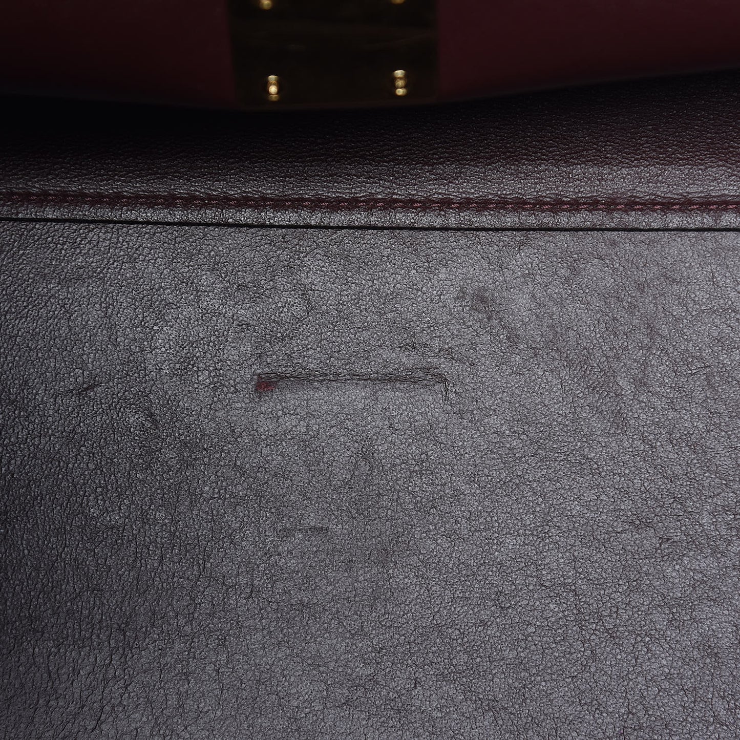 Crocodile Embossed Calfskin Suede Large Trapeze Grey