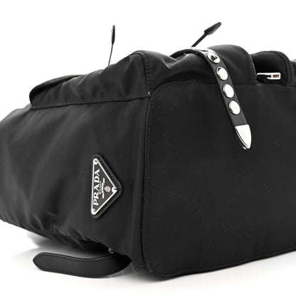 Prada Nylon New Vela Studded Backpack Black 10 of 12