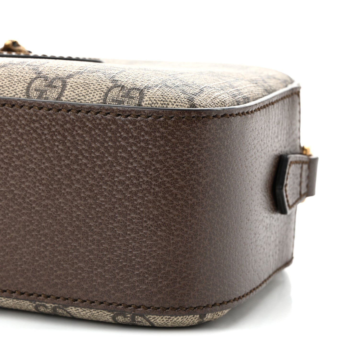 GG Supreme Monogram Web Neo Vintage Shoulder Bag Beige New Acero Crop