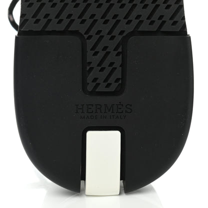 Hermes Knit Goatskin Womens Addict Sneakers 37.5 Black Multicolor 6 of 7