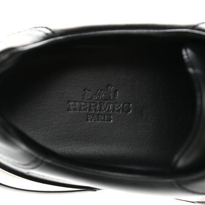 Hermes Calfskin Womens Trail Sneakers 39.5 Black 7 of 8