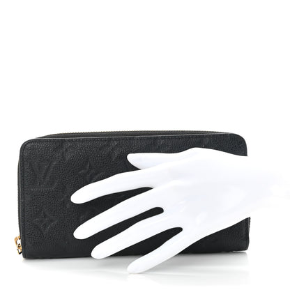 Louis Vuitton Empreinte Zippy Wallet Black 2 of 9