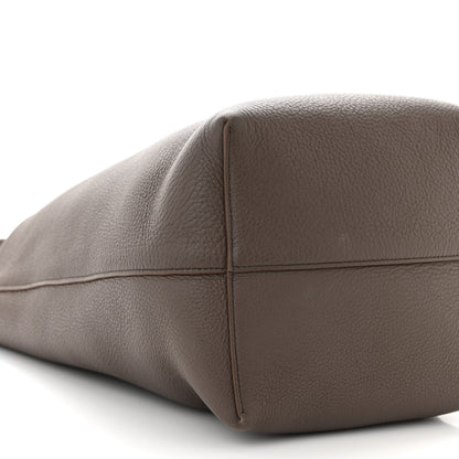 The Row Grained Calfskin Medium N/S Park Tote Dark Taupe 8 of 9