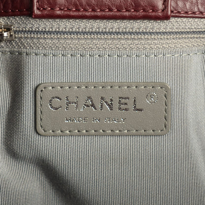 Chanel Deerskin Cerf Executive Shopper Tote Burgundy 6 of 7