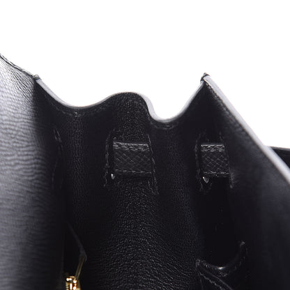 Hermes Epsom Kelly Sellier 25 Black 20 of 41
