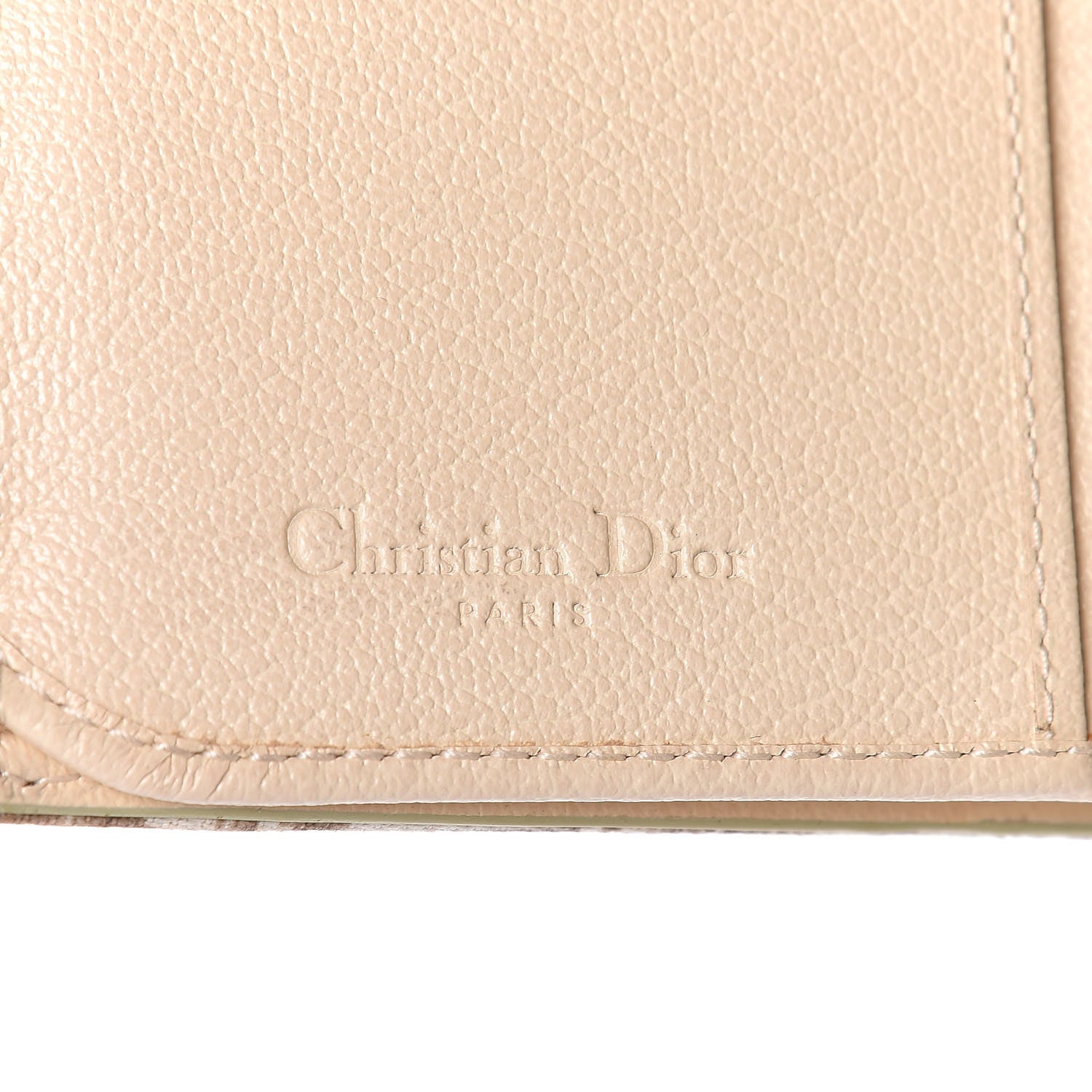 Christian Dior Monogram Vintage Flowers Saddle Wallet Beige 6 of 21
