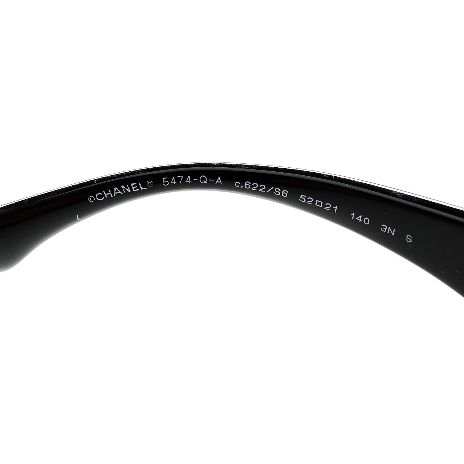 Chanel Acetate Calfskin Square Sunglasses 5474-Q-A Black 5 of 8