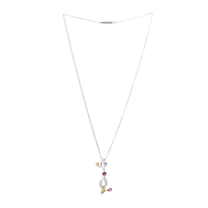 Cartier 18K White Gold Diamond Rose Quartz Spessartine Garnet Citrine Pink Tourmaline Sorbet Pendant Necklace 4 of 8