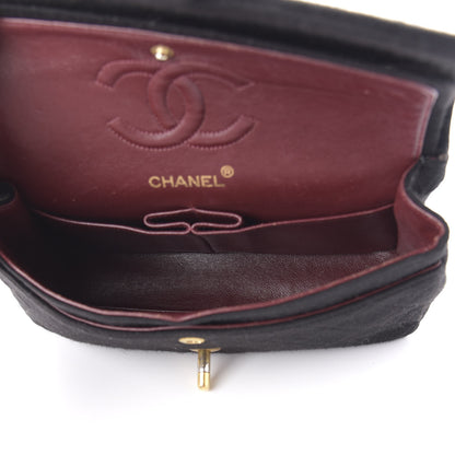 Chanel Jersey Quilted Small Double Flap Black 6 of 12