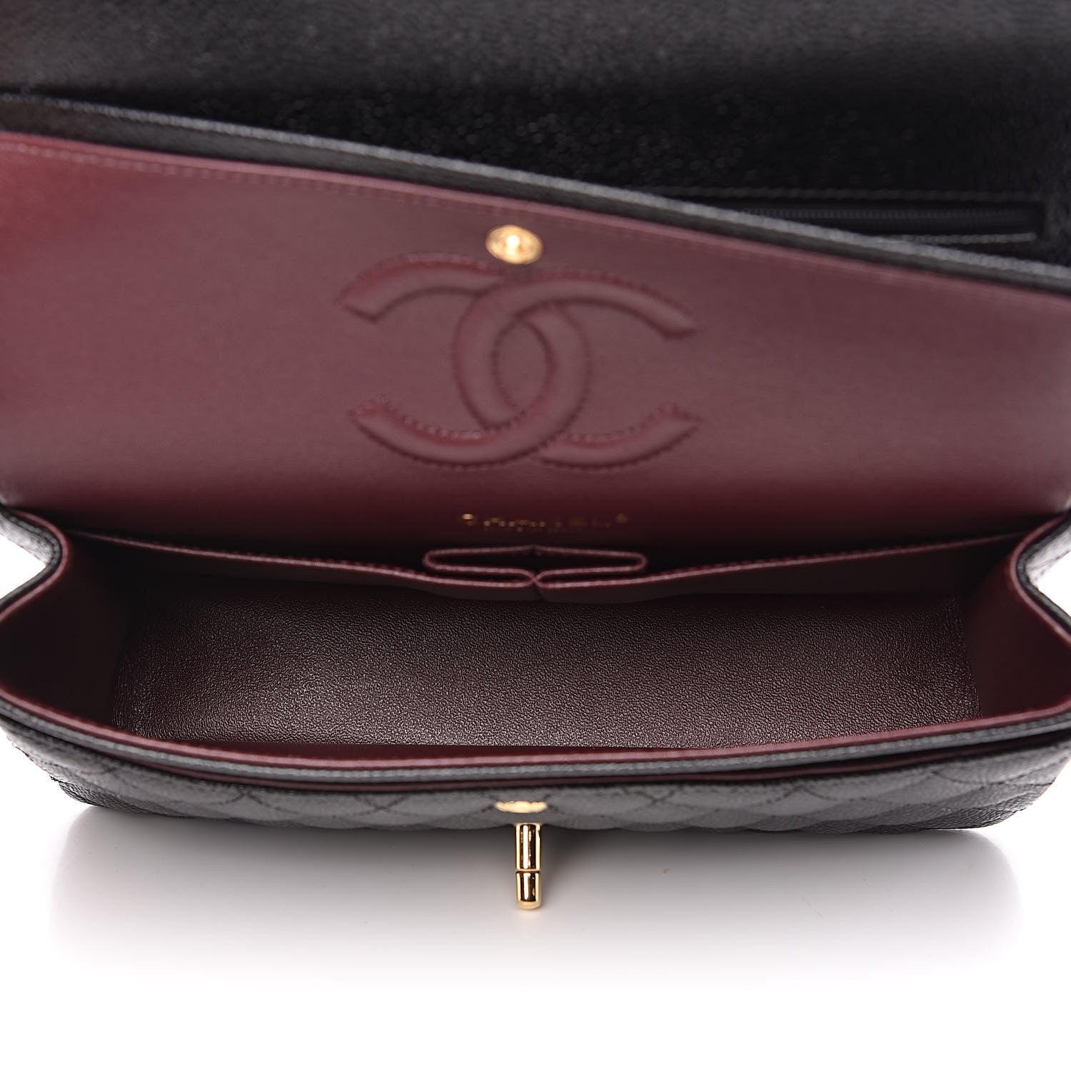 Chanel Caviar Quilted Medium Double Flap Black 5 of 10