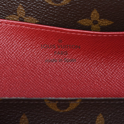 Louis Vuitton Monogram Emilie Wallet Red 6 of 7