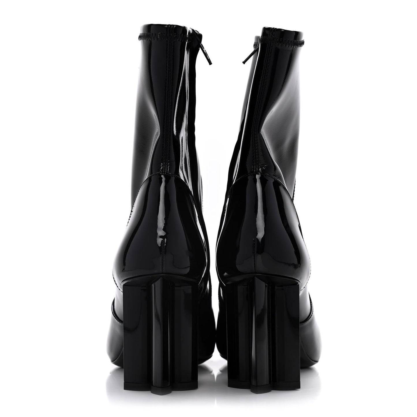 Patent Uniformes Silhouette Ankle Boots 38 Black