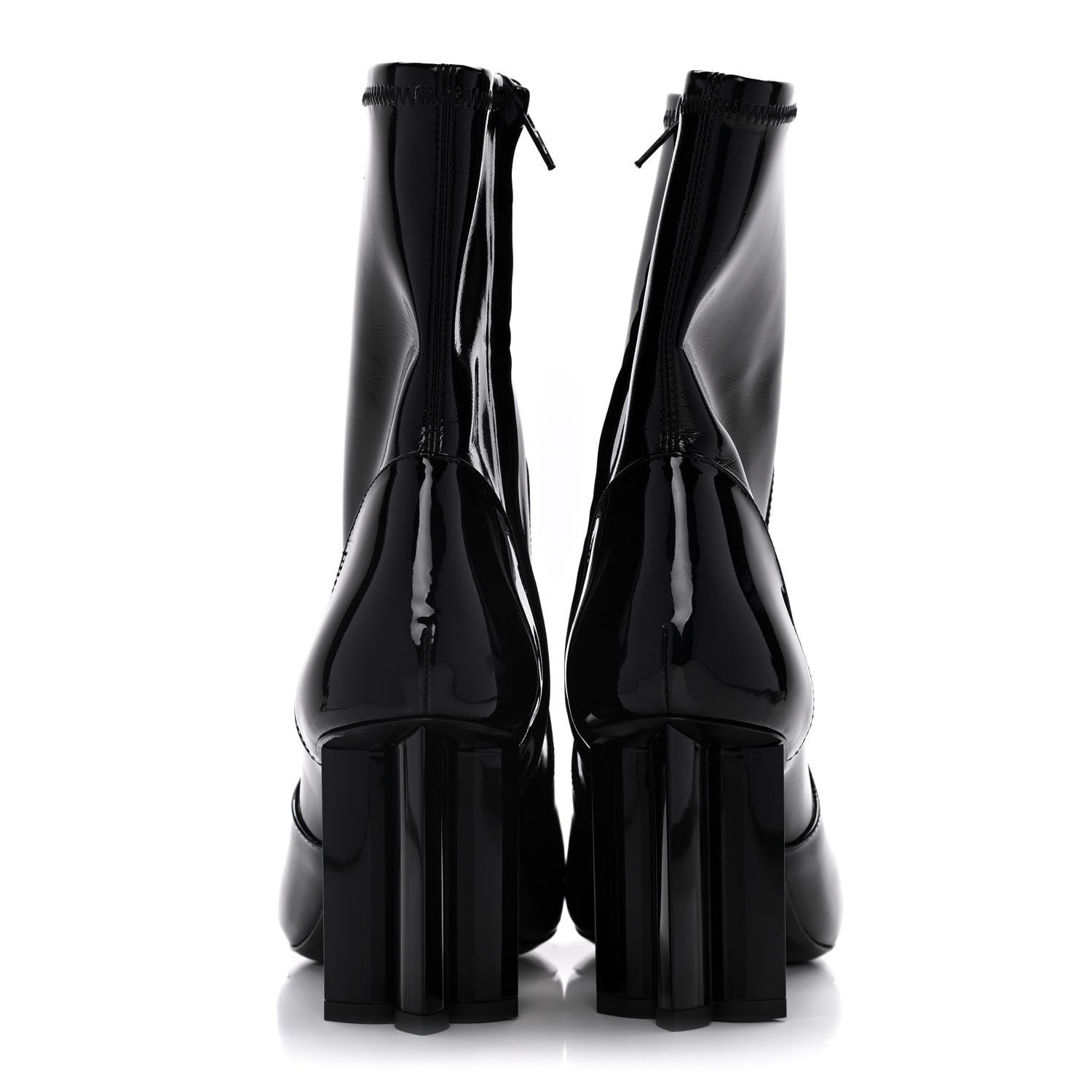 Louis Vuitton Patent Uniformes Silhouette Ankle Boots 38 Black 6 of 14