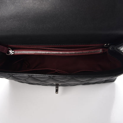 Chanel Caviar Quilted Small Coco Handle Flap Black 6 of 9