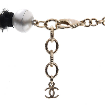 Chanel Graduated Pearl CC Long Necklace Gold 5 of 6