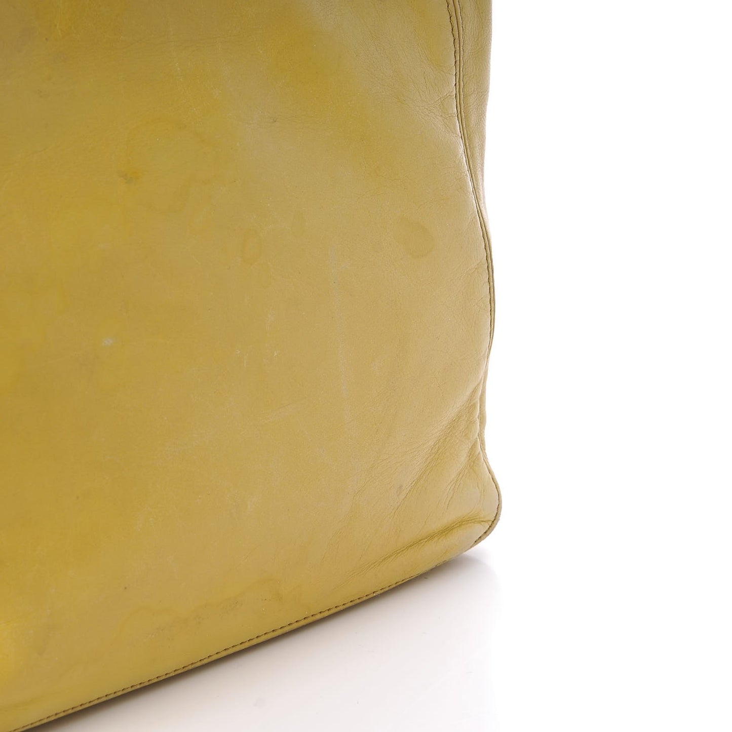 Lambskin Bekko Chain CC Shopping Tote Chartreuse