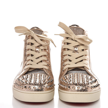 Christian Louboutin Lame Lou Spikes Flat Sneakers 39.5 gold 3 of 10