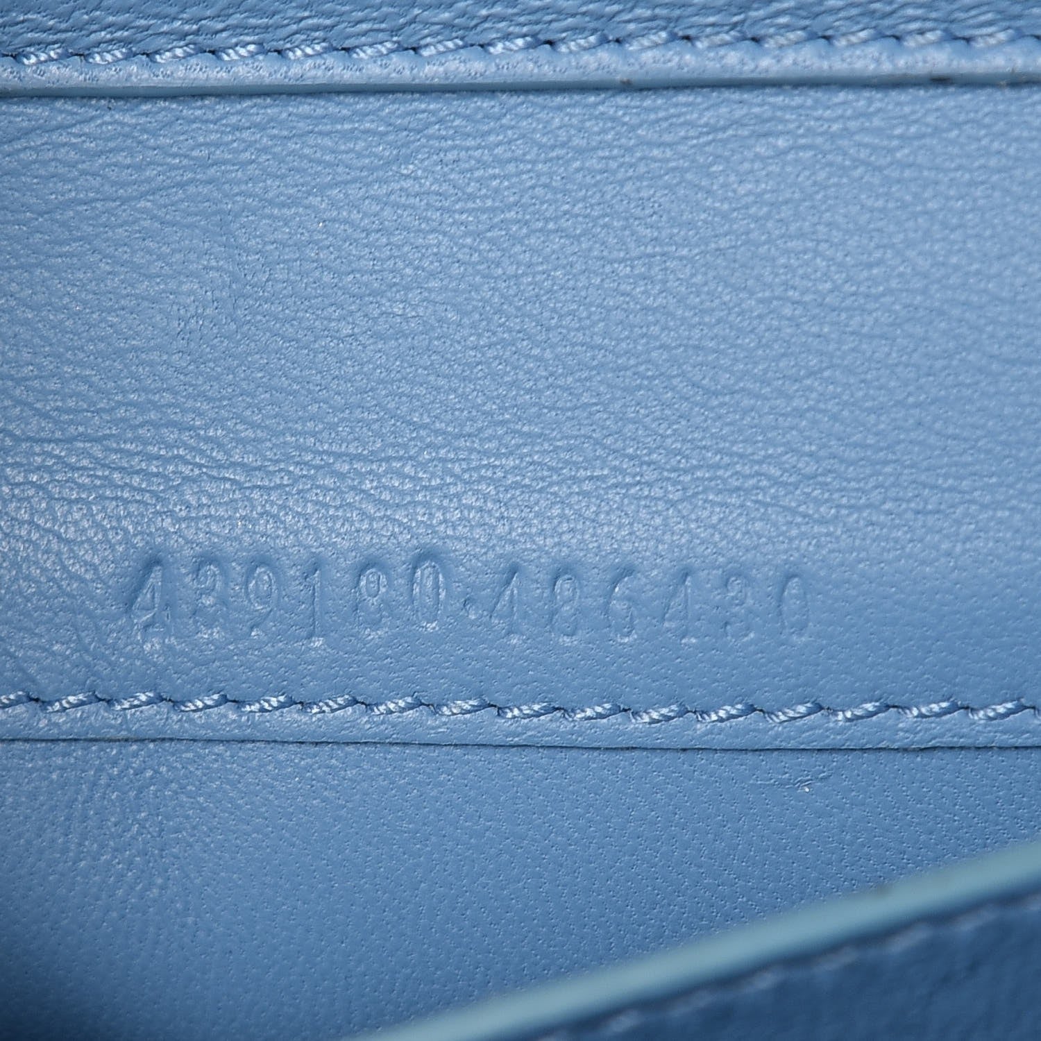Alexander McQueen Calfskin Insignia Pouch with Strap Blue 7 of 9