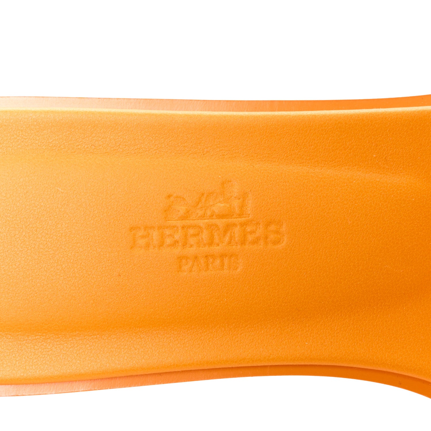 Hermes Epsom Oran Sandals 35.5 Orange Sunset 7 of 9