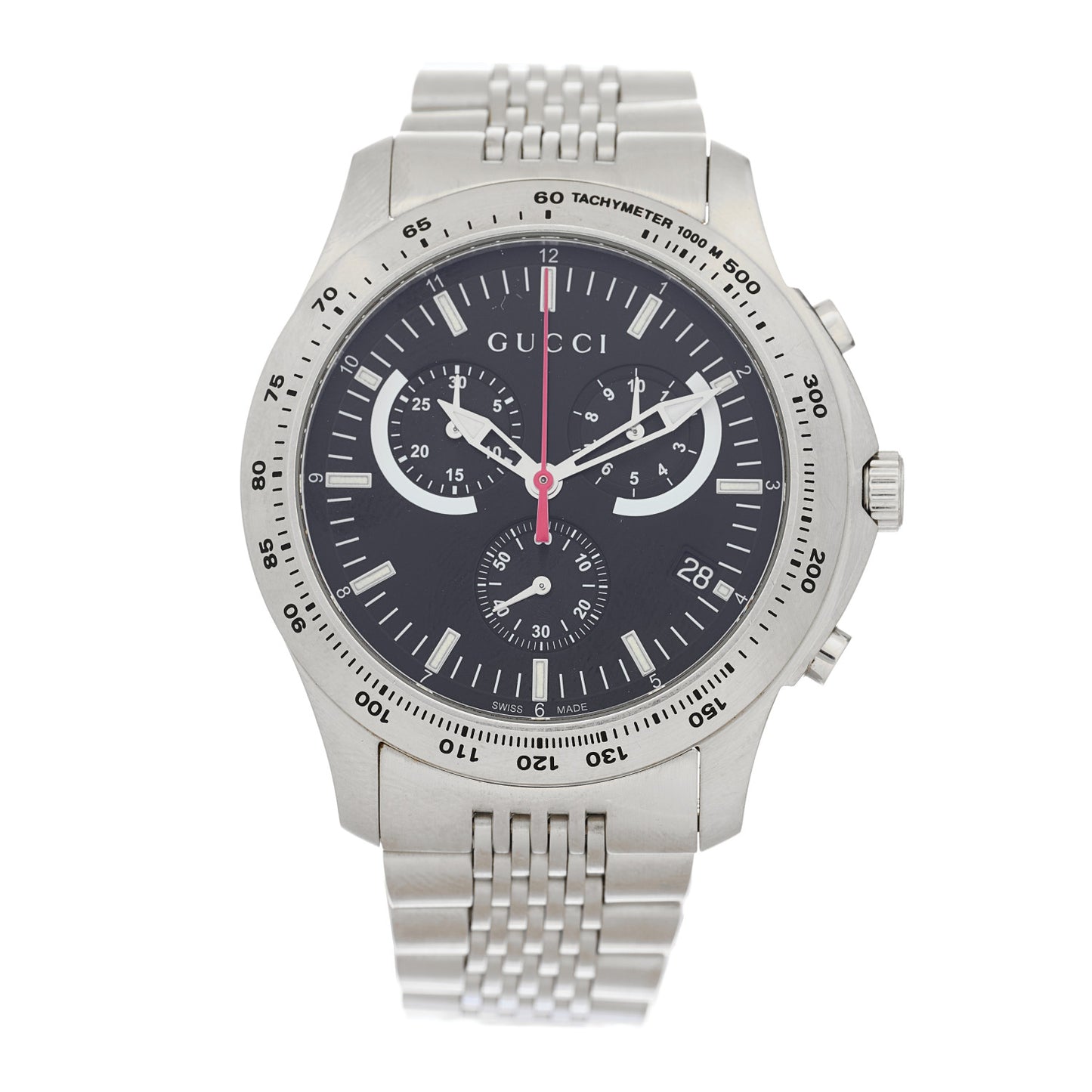 Stainless Steel 45mm G-Timeless Chronograph Quartz Watch Black