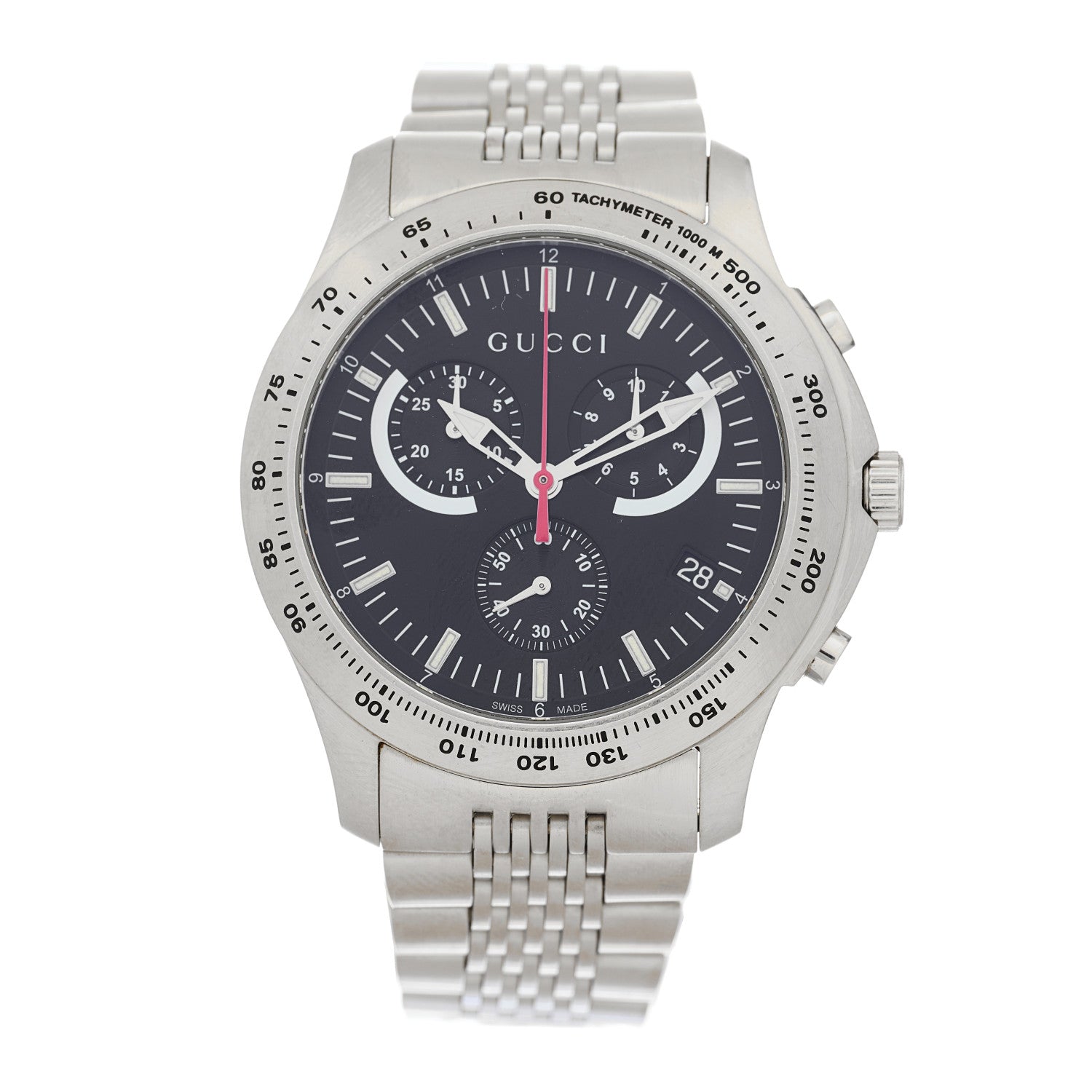 Gucci Stainless Steel 45mm G-Timeless Chronograph Quartz Watch Black 1 of 4