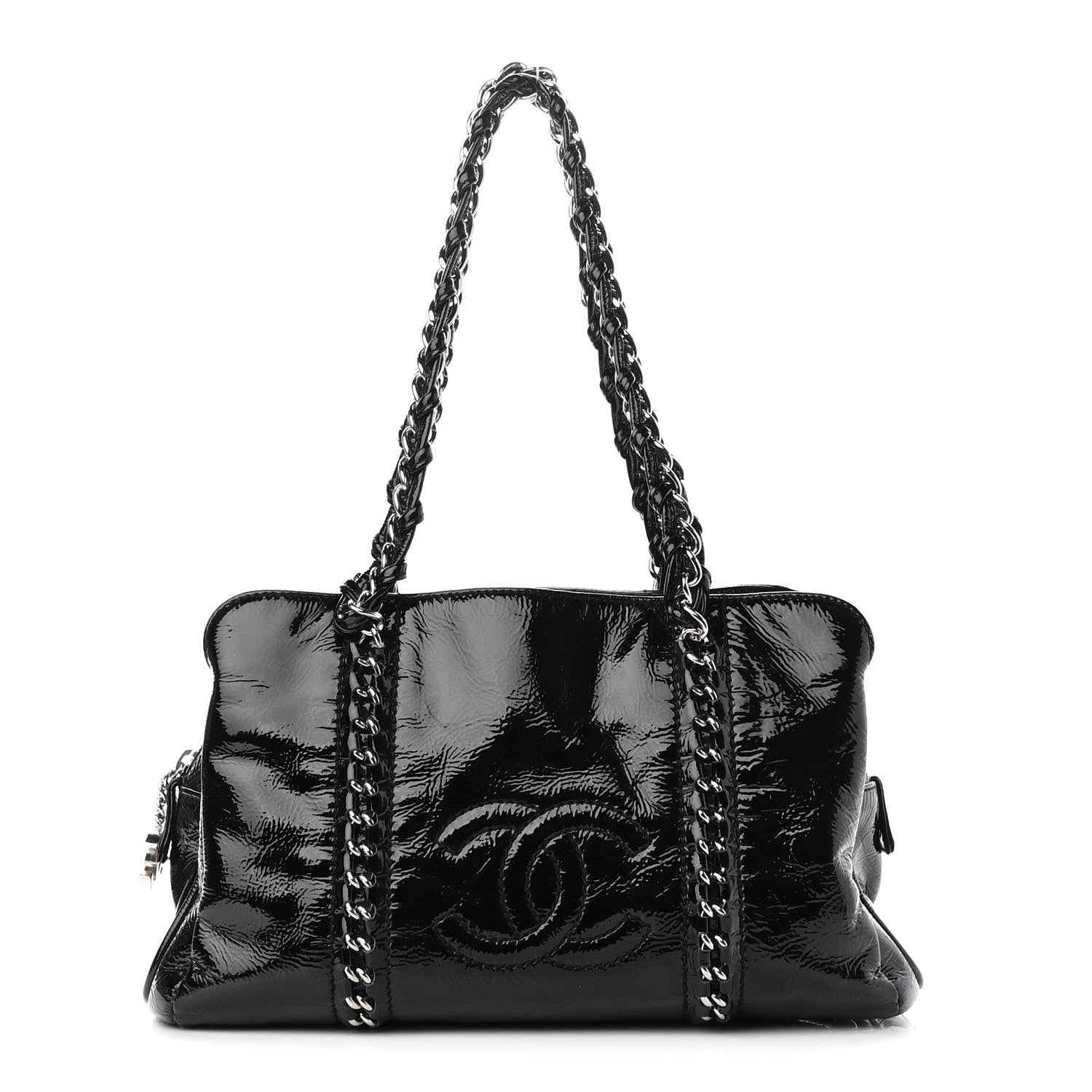 Chanel Patent Calfskin Small Luxe Ligne Tote Black 1 of 9