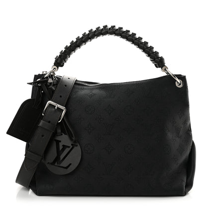 Louis Vuitton Mahina Beaubourg Hobo MM Black 1 of 10