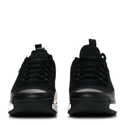 Chanel Velvet Calfskin Mixed Fibers CC Sneakers 38 Black 2 of 7