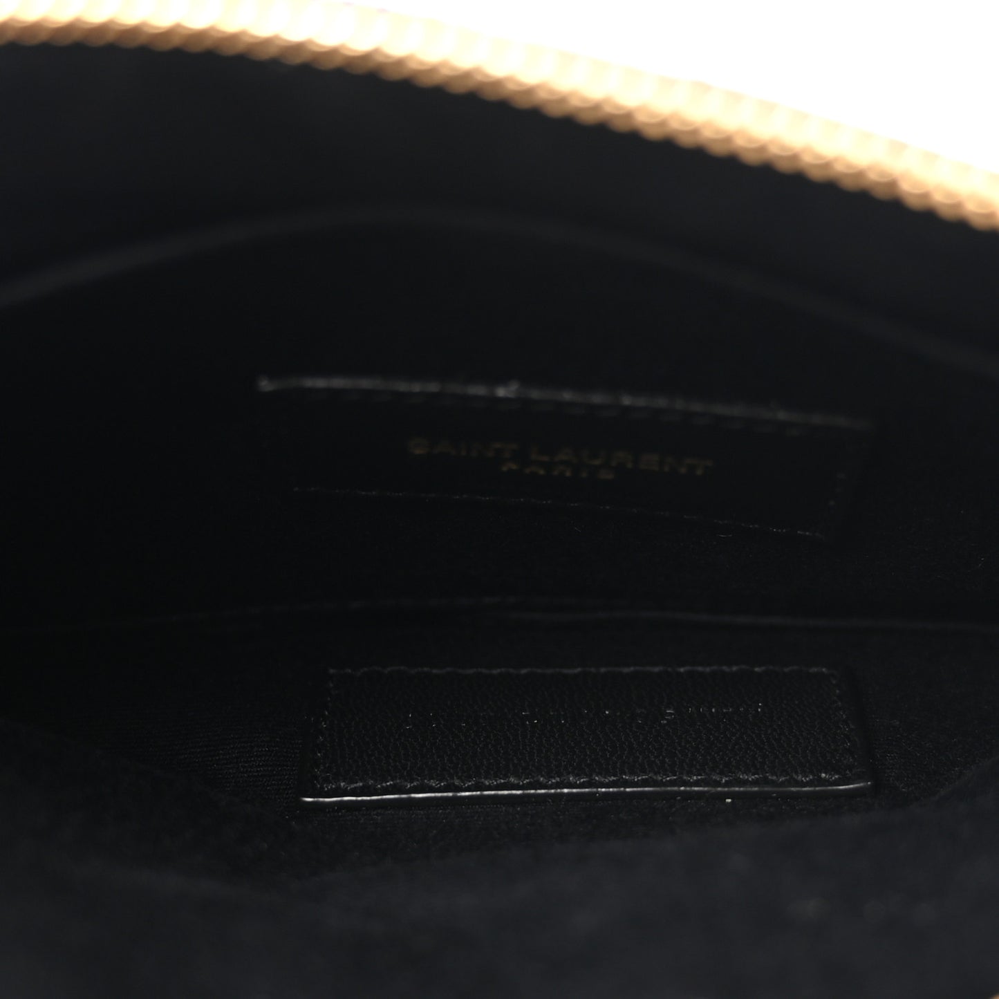 Grain De Poudre Chevron Monogram Bill Pouch Black