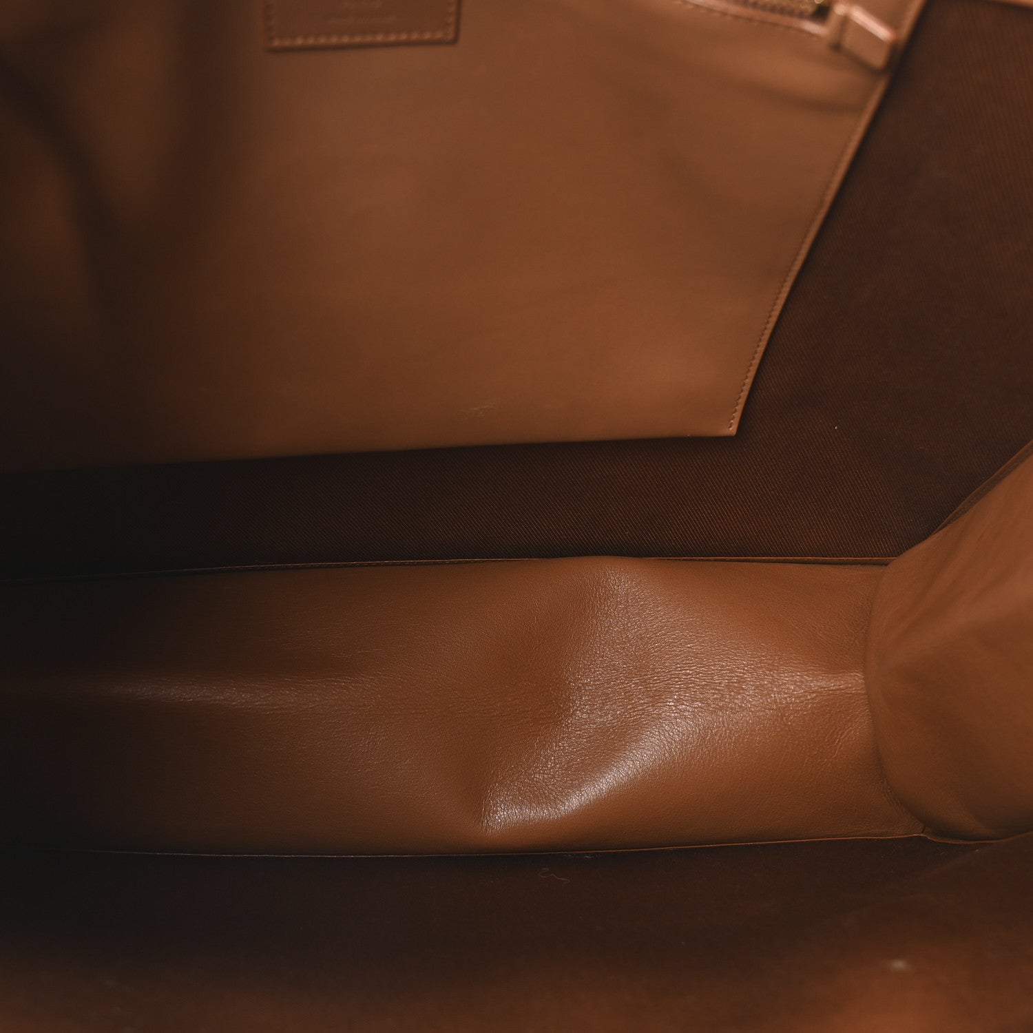 Saint Laurent Raffia Linen Calfskin Rive Gauche Tote Naturale Brown 5 of 10