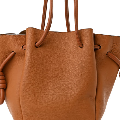 Loewe Calfskin Small Flamenco Knot Bag Caramel 7 of 9