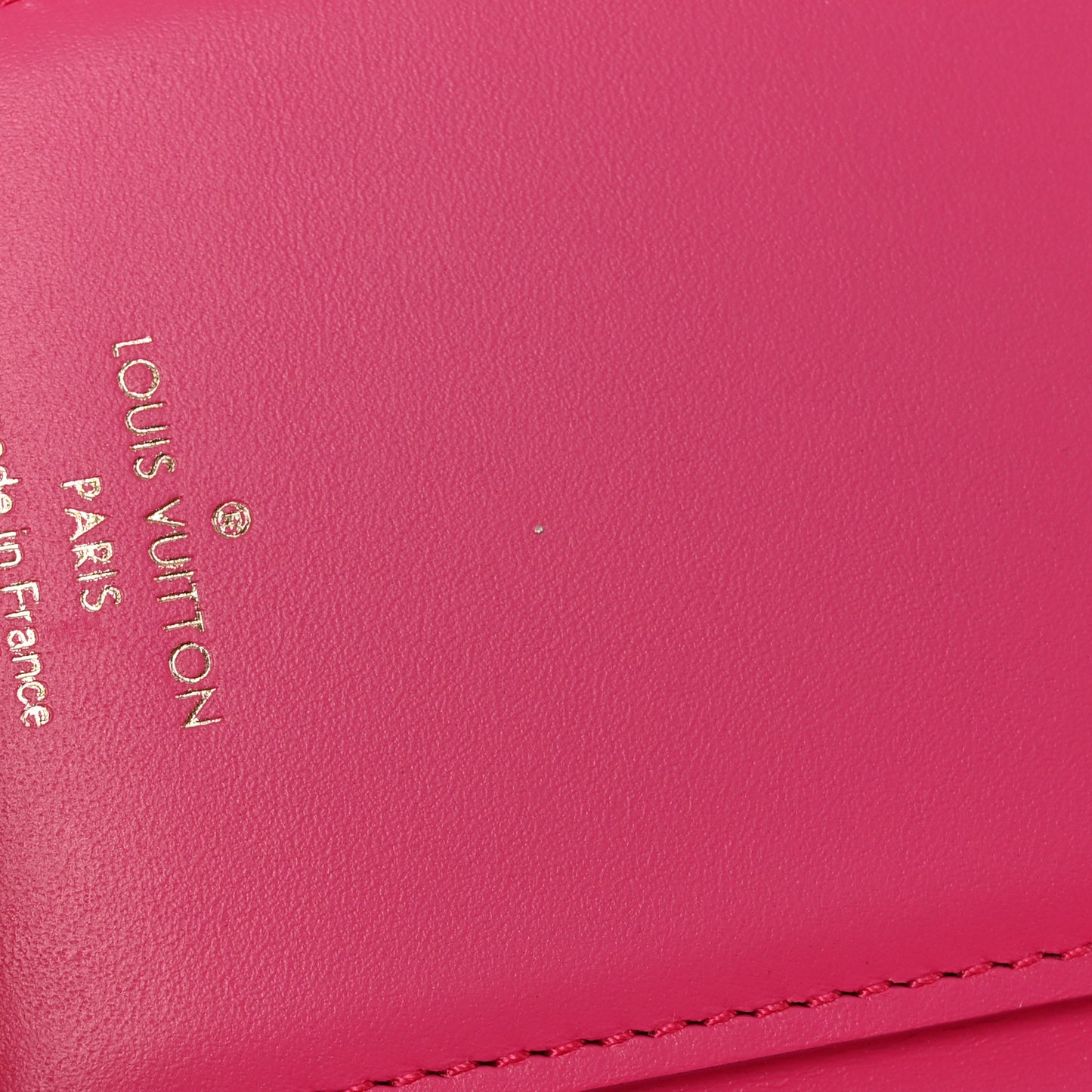 Calfskin Nanogram Embossed Victorine Wallet Rose