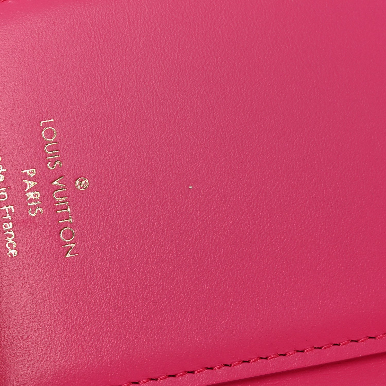 Louis Vuitton Calfskin Nanogram Embossed Victorine Wallet Rose 8 of 11