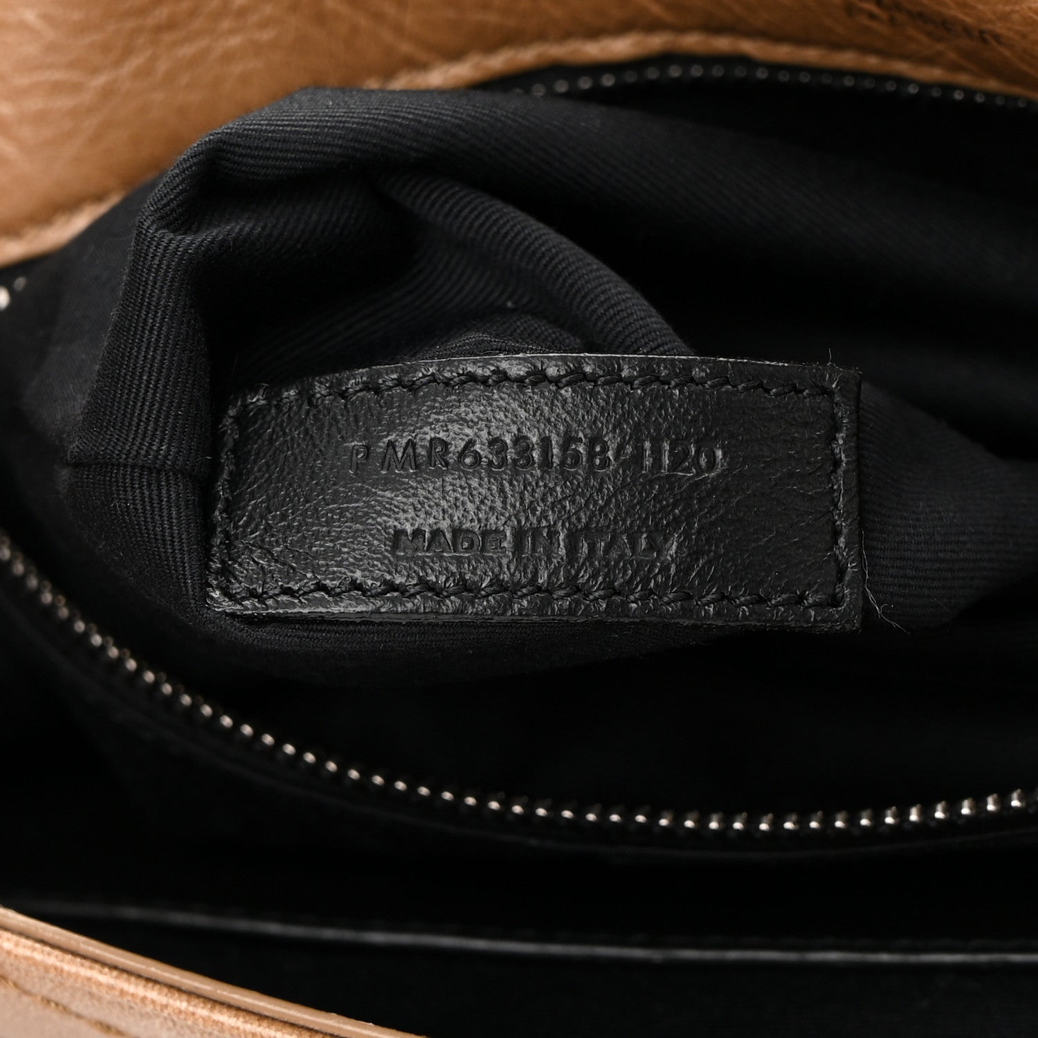 Saint Laurent Crinkled Calfskin Matelasse Monogram Medium Niki Chain Satchel Caramel 6 of 10