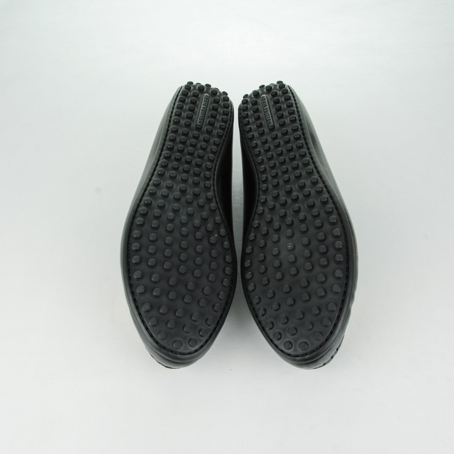 Louis Vuitton Calfskin Cluny Loafers 37.5 Black 5 of 7