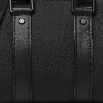Louis Vuitton Grained Calfskin Aerogram Keepall XS Black 7 of 9