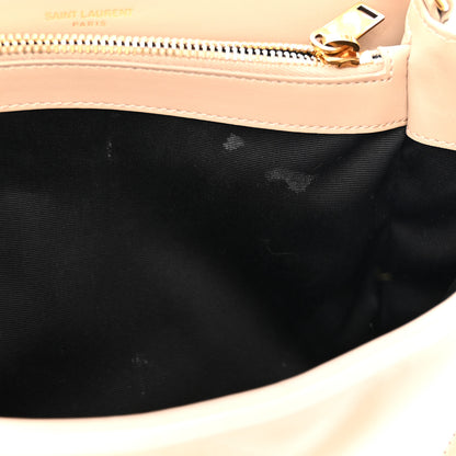 Saint Laurent Calfskin Y Quilted Monogram Medium Loulou Chain Satchel Dark Beige 12 of 12