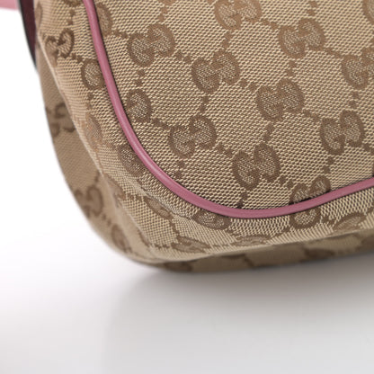 Gucci Monogram Techno Horsebit Large Shoulder Flap Bag Peonia Flower 12 of 18