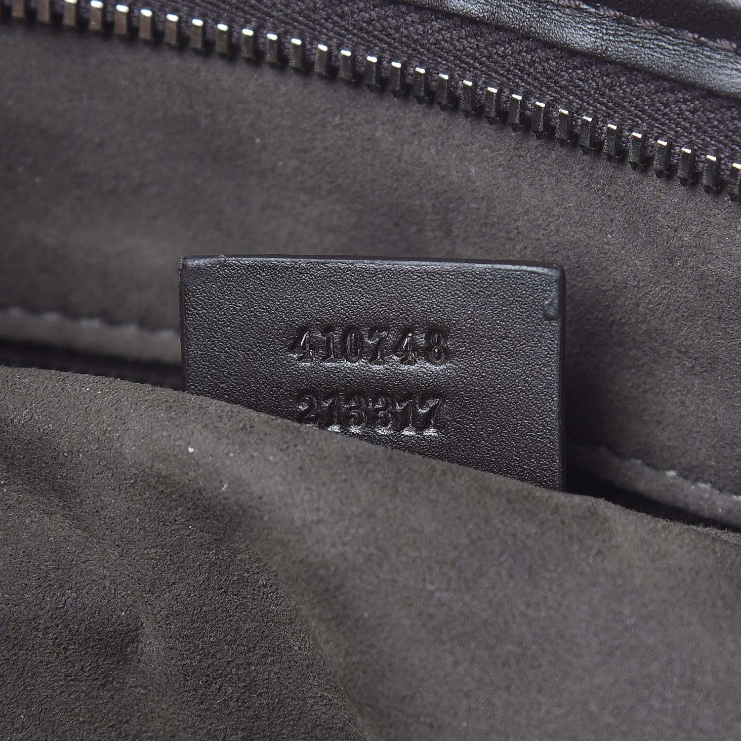 Gucci GG Supreme Monogram Medium Zippered Tote Dark Brown 8 of 8