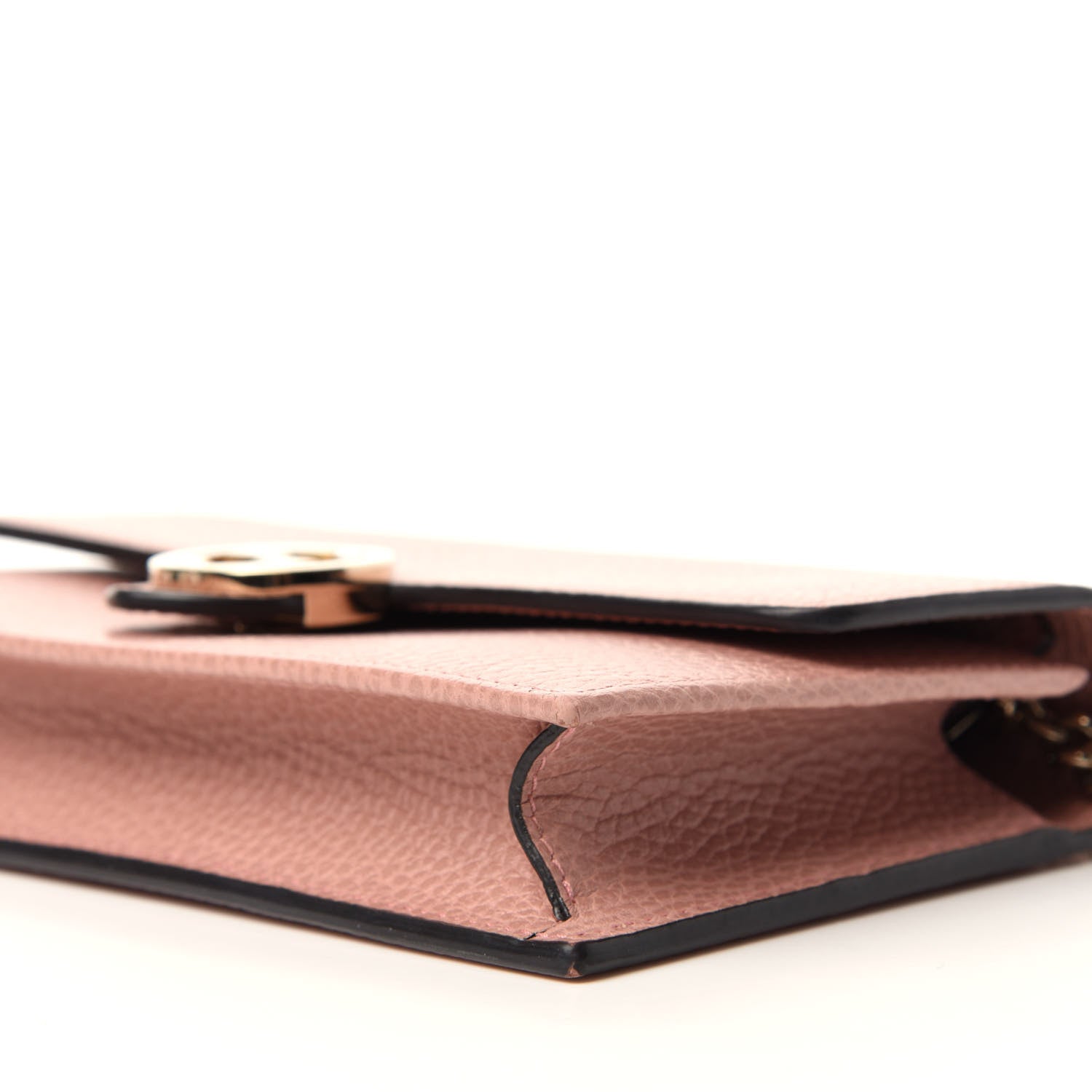 Gucci Dollar Calfskin Interlocking G Chain Wallet Soft Pink 7 of 10