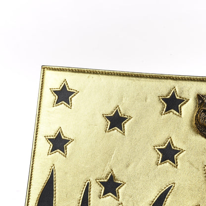 Gucci Calfskin Animalier Clutch Gold Black 13 of 13