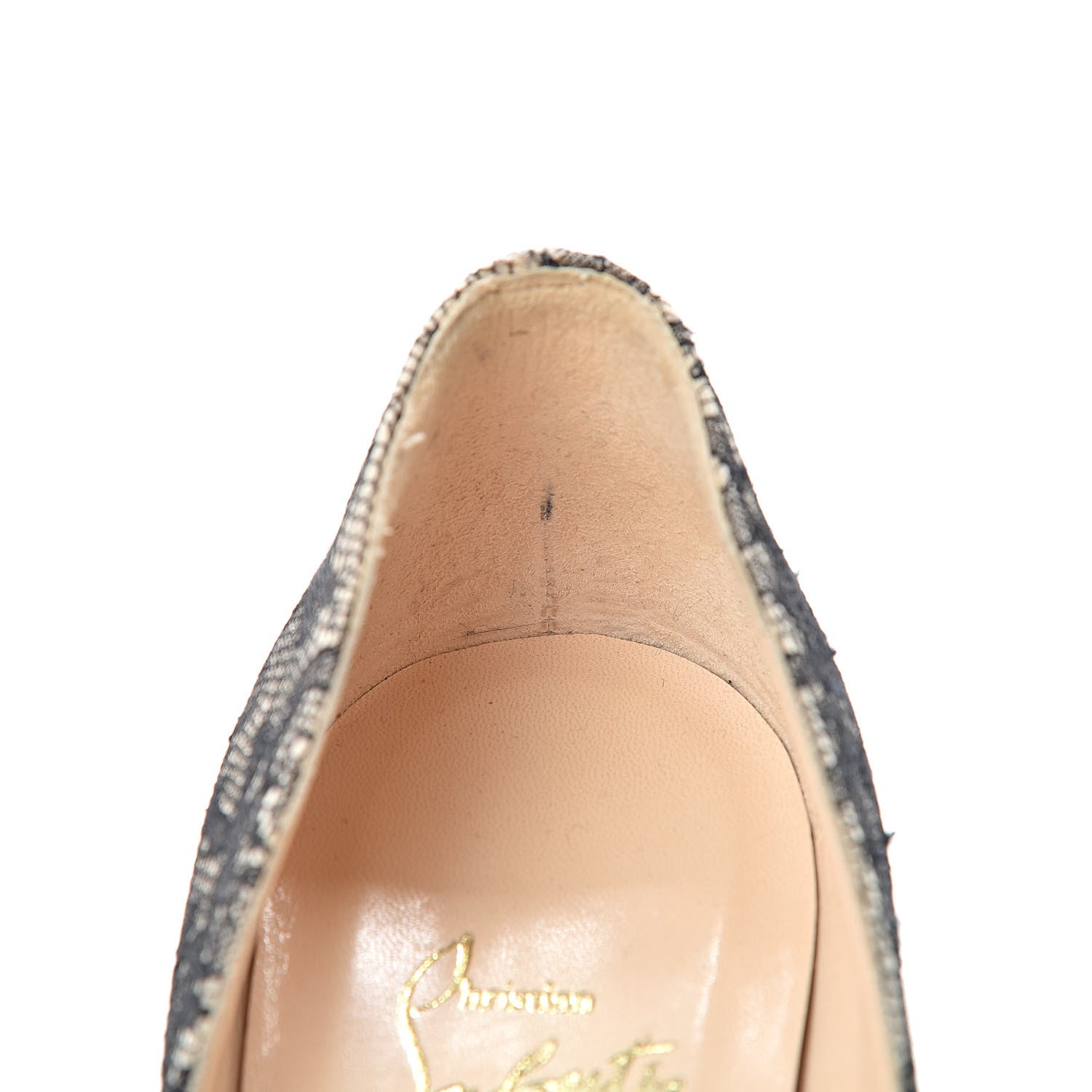 Christian Louboutin Pigalle Lace 100 Pumps 39 Black 8 of 11