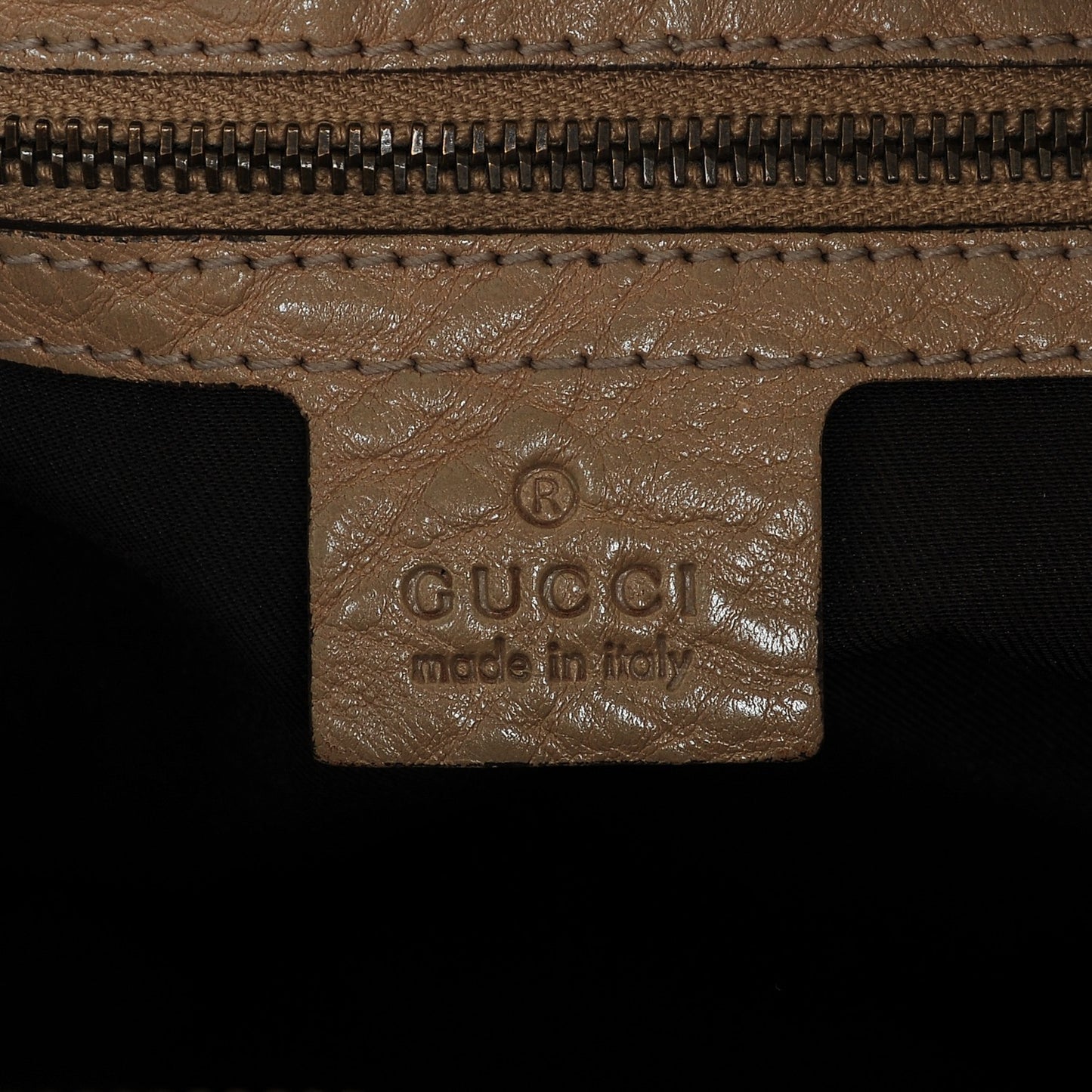 Monogram Medium Jockey Hobo Beige