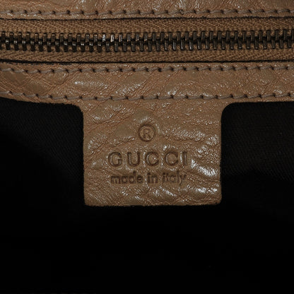 Gucci Monogram Medium Jockey Hobo Beige 7 of 8